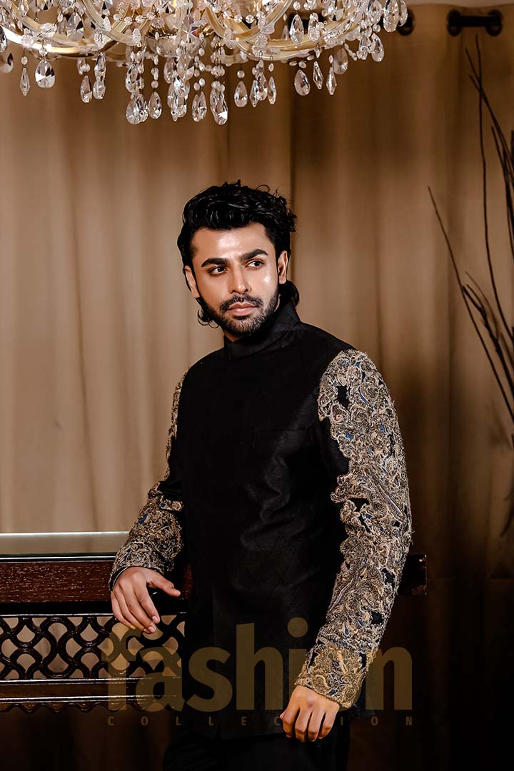 Fashion_Collection_Iman Aly and Farhan Saeed For Tich Button solo 2 black dress