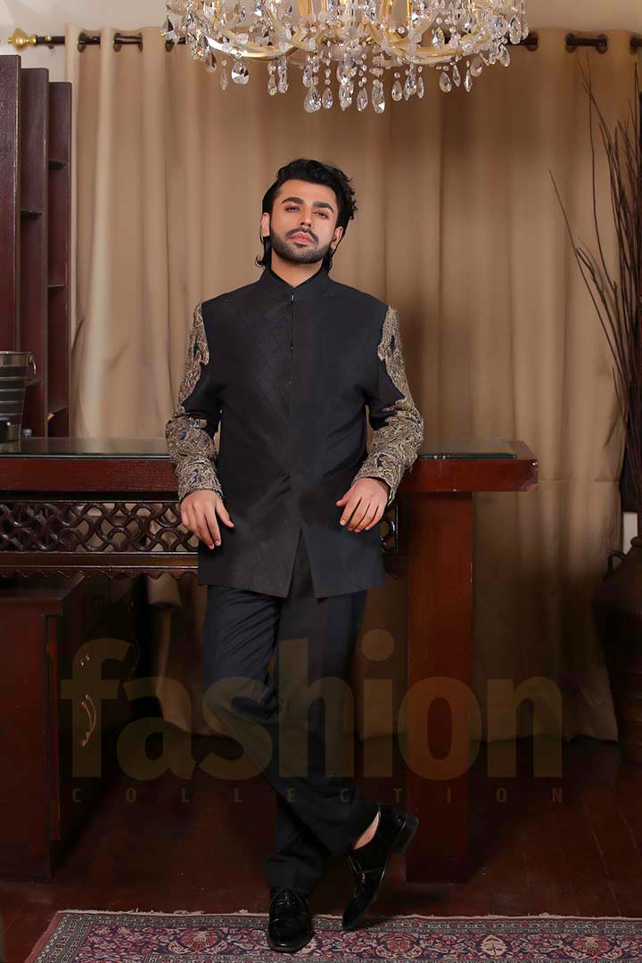 Fashion_Collection_Iman Aly and Farhan Saeed For Tich Button solo black dress