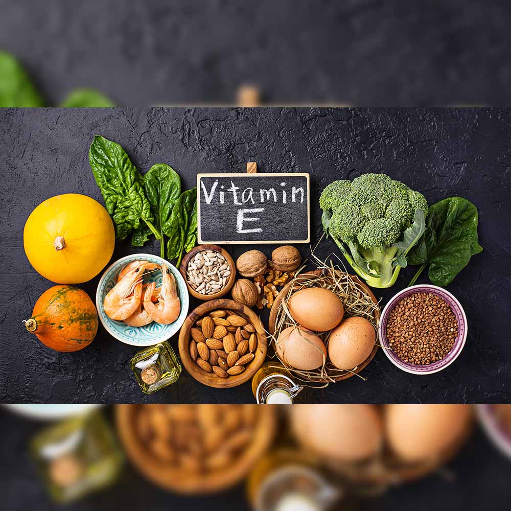 Vitamin E eliminates any free radicals