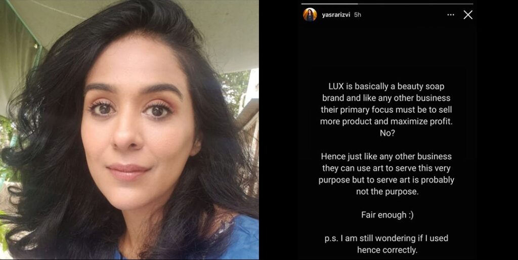 Yasra Rizvi’s post highlighted, why brands use ART